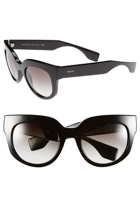 prada 138mm rectangle sunglasses|Prada round 51mm sunglasses.